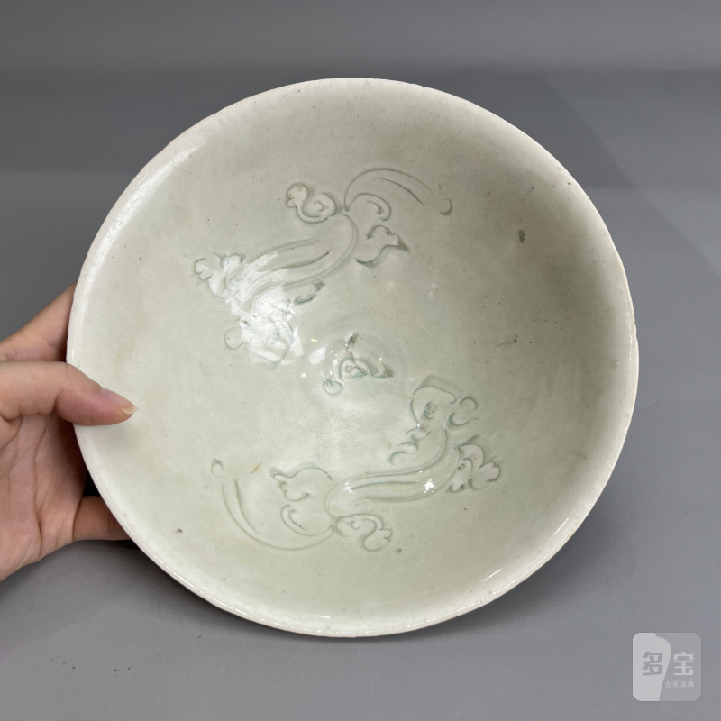 明代 青白釉双龙纹碗 - 图10